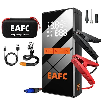 4-in-1 Car Jump Starter & Wireless Tire Inflator