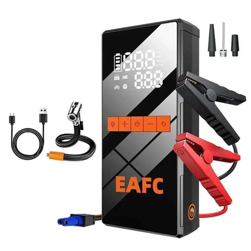 4-in-1 Car Jump Starter & Wireless Tire Inflator